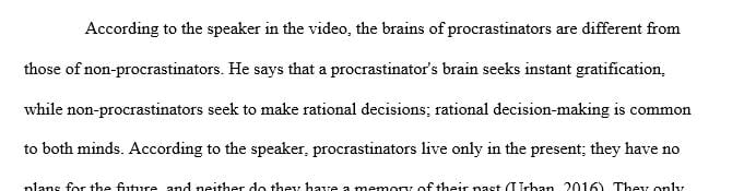 How does the speaker suggest addressing procrastination