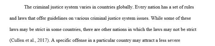 How would you describe community corrections in foreign countries
