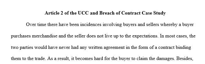 Is this contract subject to Article 2 of the Uniform Commercial Code (UCC)