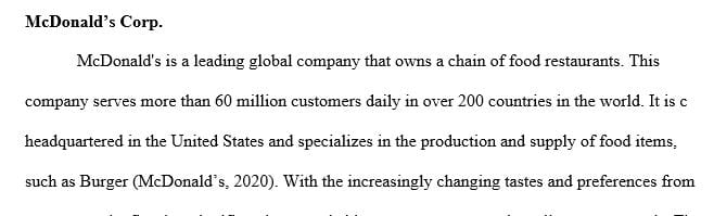 Locate a publicly traded company in an industry that interests you.