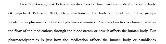 Reflect on a case from your past clinical experiences and consider how a patient’s pharmacokinetic and pharmacodynamics processes