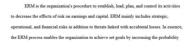 Risk management is one of the most important components in empowering an organization to achieve its ultimate vision