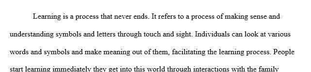 Submit a reflection paper of 250 words or more on the following thought below, as it pertains to teaching reading