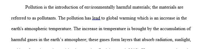 Thinking about the different types of pollutants and heat that can be effectively processed by our environment