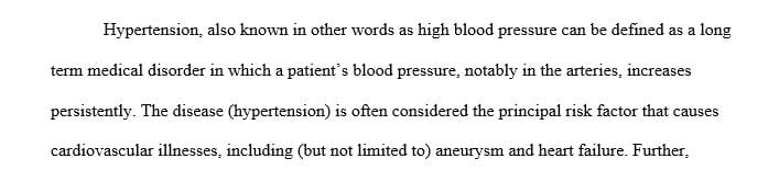 What are the major risk factors for hypertension