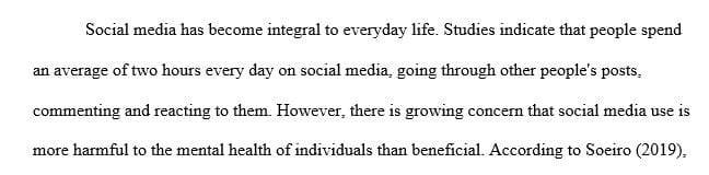 What implications does social media use have on individual's mental health  