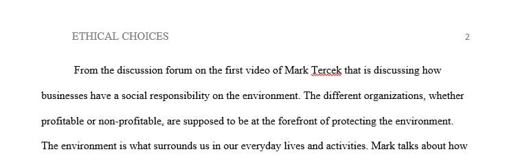 Write a 1-2 page summary on your analysis of the discussion comments and how you believe this content has increased your ethical self-awareness