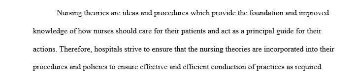 Write an Essay on the relationship between Nursing Theories and Advanced Practice. Use the APA 7 style, must have at least 3