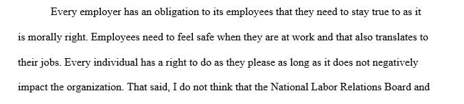 Do you think the administrative law judge and the National Labor Relations Board (NLRB) went too far in overruling Starbucks