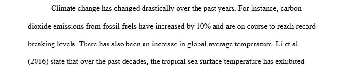 How has climate changed in the distant and more recent past