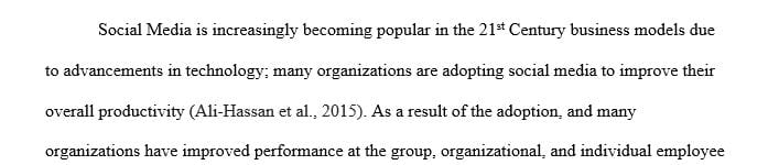 How is social media used in achieving these objectives at your organization