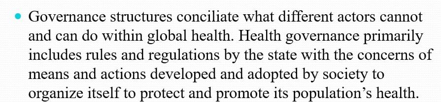 Pandemic management: infection control governance strategies