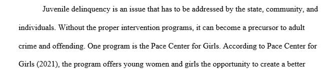 Recommend improvements to a juvenile delinquency prevention program.