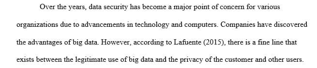 Submit a 2-4 page paper answering the questions related to the case study Data Security