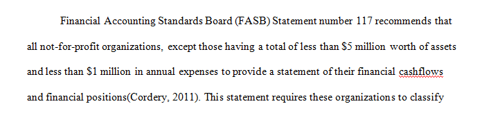 Analyze the organization’s statement of cash flows.