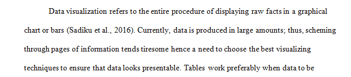 Categorize situations where tables are a preferred visualization technique