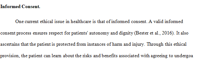 Chief executive officer (CEO) Beranger is impressed with your understanding of ethics in health care.