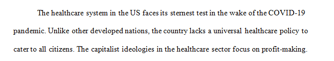 Do you believe there is a failure or success of capitalism in health care