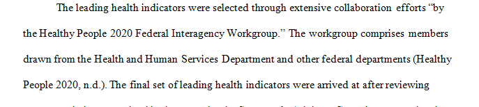 How are the leading health indicators selected