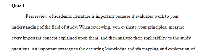 How is peer-reviewed literature distinguished from other forms of literature