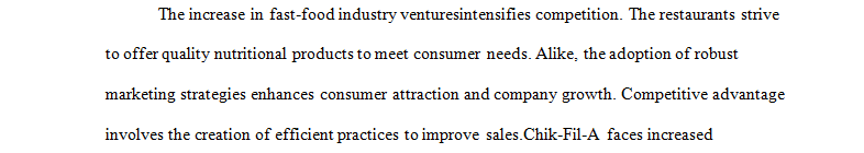 Identify 1 or 2 other major competitors in the fast-food industry