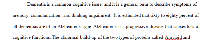 Identify a common perceptual neurological or cognitive issue and discuss contributing factors.