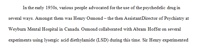 Identify one of the early proponents at the beginning of the psychedelic era