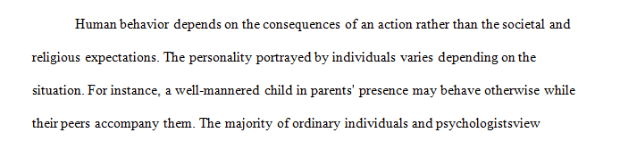 In the context of Walter Mischel’s personality theory analyze what is meant by a consistency paradox.
