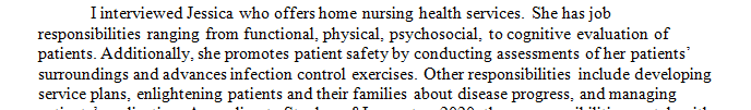 Nursing services play an important role in caring for patients and families in the community and providing them the support they need.