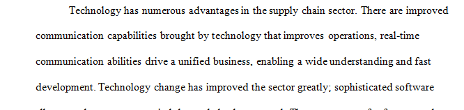 Post a 225- to 300-word (3- to 4-paragraph) explanation of how digitization as an emerging technology can impact the supply chain.