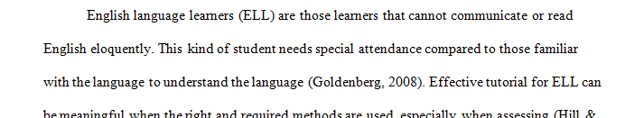 Select two of the Checklist Items you think are extremely important when evaluating assessments for ELL students.