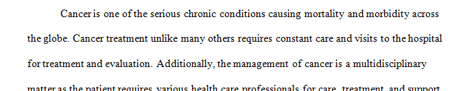 Which of the barriers listed do you feel has the most impact on oncology patients and why