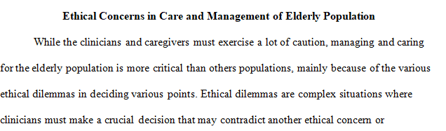 Write a 7 pages Research Paper on Ethics and the Elderly Population