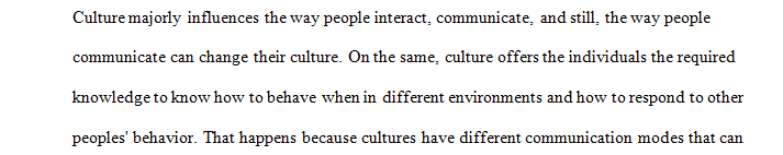 Explore and understand the ways in which culture influences the way we communicate and form relationships with others