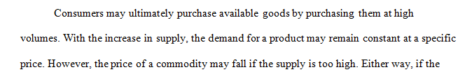 How has the supply and demand of a specific product affected your/your family’s purchasing decisions