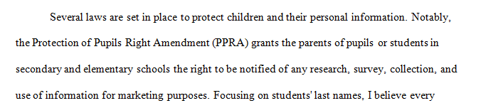 Many laws are in place to protect student information.