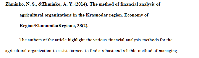 Review at least 2 academically reviewed articles on capital budgeting and 2 articles on financial analysis