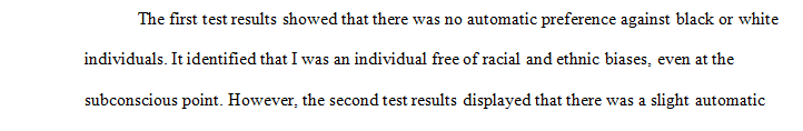 Take two different implicit bias tests that relate to ethnicity and race