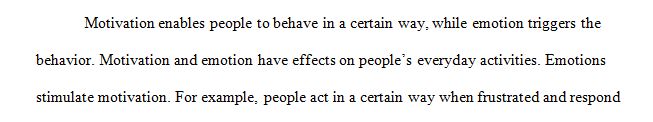 What is the relationship between motivation and emotion