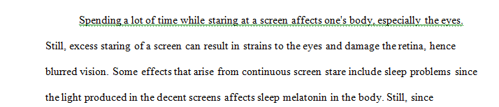 Educating people on how to reduce excessive screen time