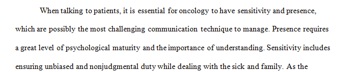 You are the oncology social worker for an outpatient cancer center.
