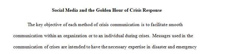 Analyze how this case study is an example of controlling the communication agenda early in a crisis.