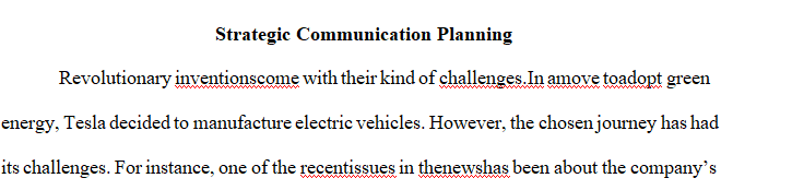 Create your own strategic communication plan for an event