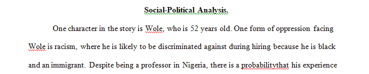 Discuss how privileges, oppressions and power intersect in this scenario between the characters at the agency.