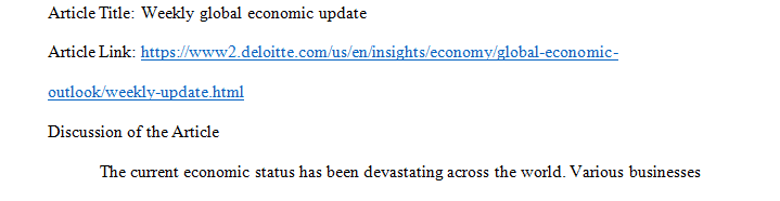 Find an article that discusses the current state of economic activity