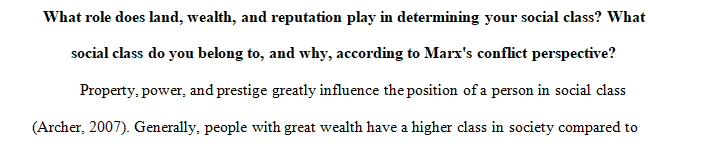 How do property, power and prestige affect your personal social class