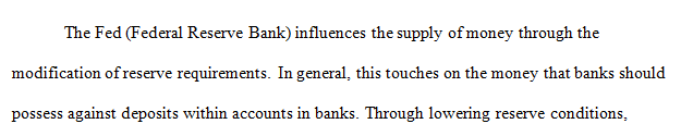 How does the Fed control the money supply