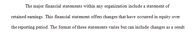What are the major financial statements and what types of information does each provide the user