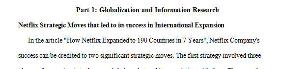 Companies that perform well in their country of origin usually consider expanding operations in new international markets