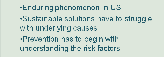 Evaluate the risks factors for Juvenile Offenders.